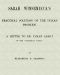 [Gutenberg 57526] • Sarah Winnemucca's Practical Solution of the Indian Problem / A Letter to Dr. Lyman Abbot of the "Christian Union"